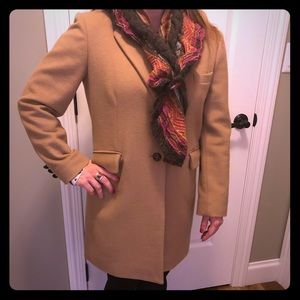 Tan Wool Car Coat
